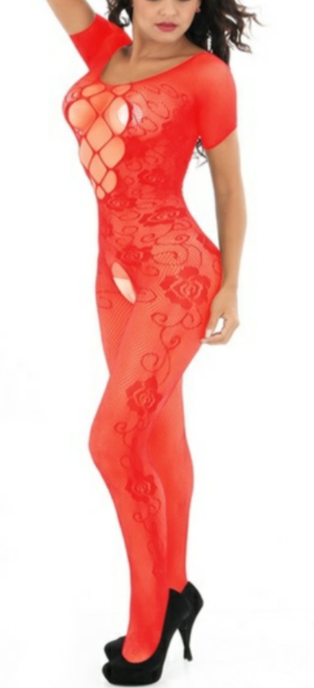 Red body stocking!¡